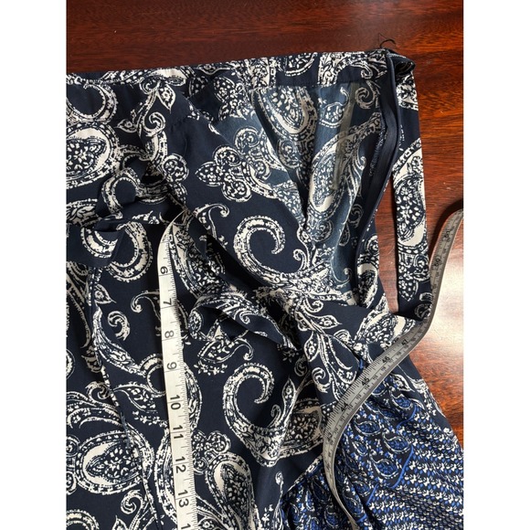 Mix Nouveau Womens Faux Wrap Boho Ruffle Maxi Skirt PXL Cottage Country Peasant - Picture 7 of 8